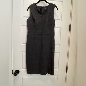 Comfortable Black Patterned Work Dress by Ann Taylor